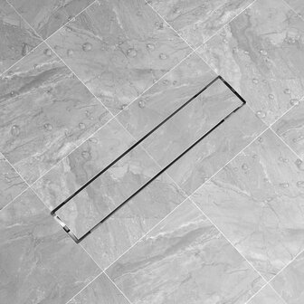 Doucheputje rechthoekig 630x140 mm roestvrij staal 1