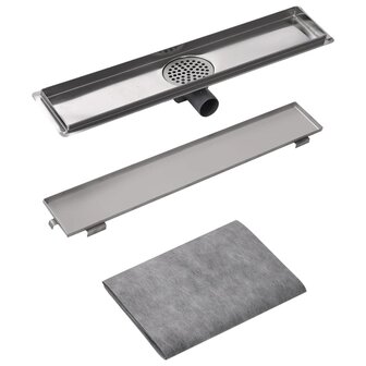 Doucheputje rechthoekig 630x140 mm roestvrij staal 4