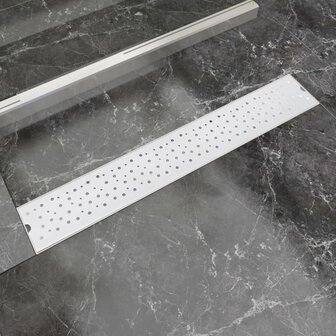 Doucheafvoer rechthoekig bubbel 730x140 mm roestvrij staal 1
