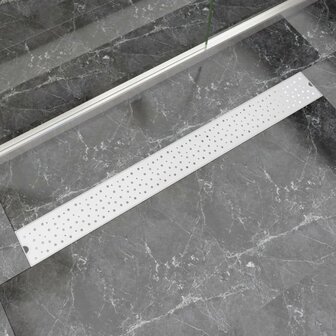 Doucheafvoer rechthoekig bubbel 1030x140 mm roestvrij staal 1