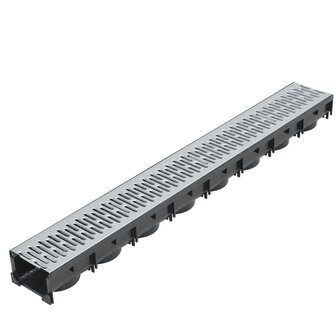 Afvoergoten 3 m gegalvaniseerd staal 3 st 2