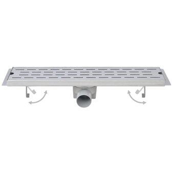 Doucheafvoer 2 st rechthoekig bubbel 730x140 mm roestvrij staal 3