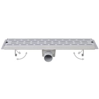 Doucheafvoer 2 st rechthoekig bubbel 930x140 mm roestvrij staal 3