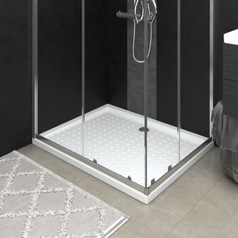 Douchebak met noppen 80x100x4 cm ABS wit 1