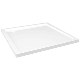 Douchebak vierkant 80x80 cm ABS wit 2