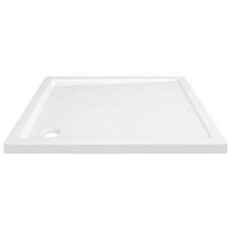 Douchebak vierkant 80x80 cm ABS wit 4