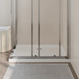 Douchebak rechthoekig 80x90 cm ABS wit 3