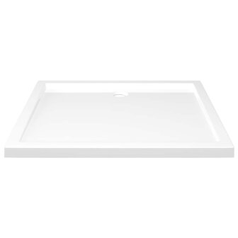 Douchebak rechthoekig 80x90 cm ABS wit 4