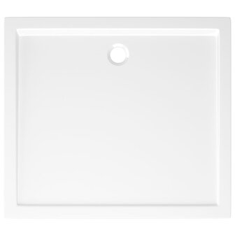 Douchebak rechthoekig 80x90 cm ABS wit 5