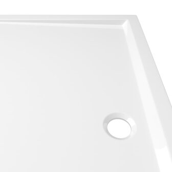 Douchebak rechthoekig 80x90 cm ABS wit 6