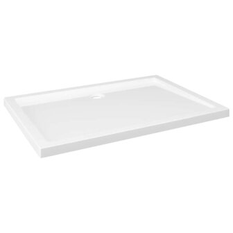 Douchebak rechthoekig 80x110 cm ABS wit 2