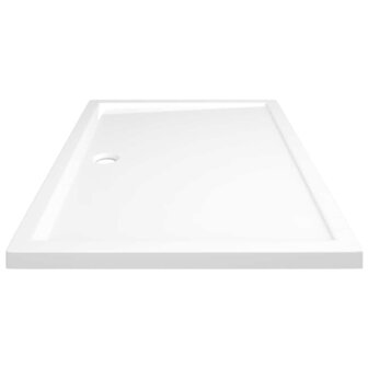 Douchebak rechthoekig 80x120 cm ABS wit 6