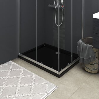 Douchebak rechthoekig 70x90 cm ABS zwart 1