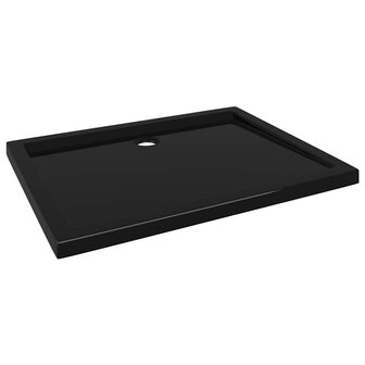 Douchebak rechthoekig 70x90 cm ABS zwart 2