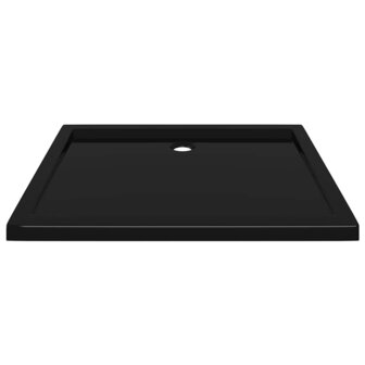 Douchebak rechthoekig 80x100 cm ABS zwart 4