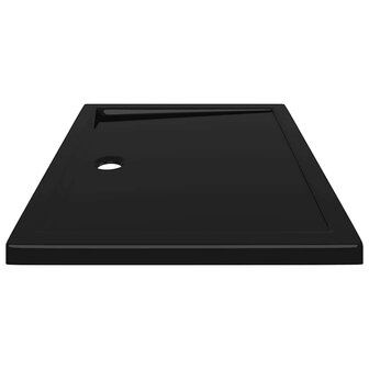 Douchebak rechthoekig 80x100 cm ABS zwart 5