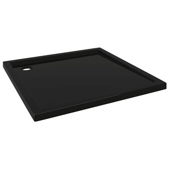 Douchebak vierkant 90x90 cm ABS zwart 2