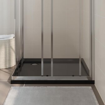 Douchebak vierkant 90x90 cm ABS zwart 3