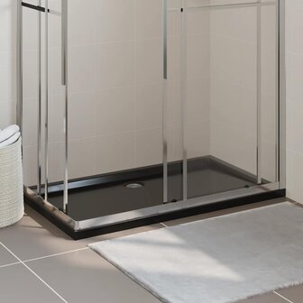 Douchebak rechthoekig 70x120 cm ABS zwart 1