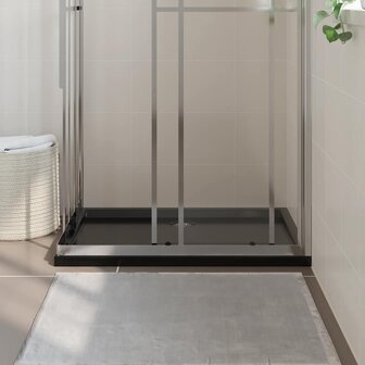 Douchebak rechthoekig 70x100 cm ABS zwart 3