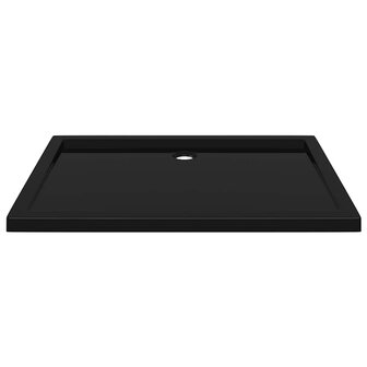 Douchebak rechthoekig 80x110 cm ABS zwart 4