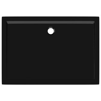 Douchebak rechthoekig 80x110 cm ABS zwart 6