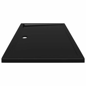 Douchebak rechthoekig 80x120 cm ABS zwart 4