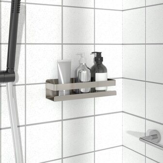 Doucherekje 23x6,5x6 cm geborsteld 304 roestvrij staal 1