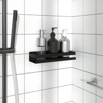 Doucherekje 30x10x6 cm geborsteld 304 roestvrij staal matzwart 1