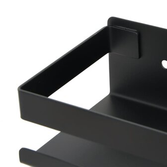Doucherekje 30x10x6 cm geborsteld 304 roestvrij staal matzwart 7