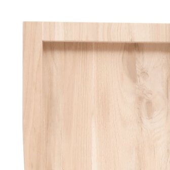 Wastafelblad 40x60x(2-4) cm onbehandeld massief hout 6
