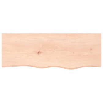Wastafelblad 80x30x(2-6) cm onbehandeld massief hout 3