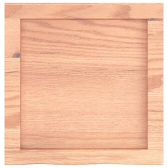 Wastafelblad 40x40x(2-4) cm behandeld massief hout lichtbruin 4