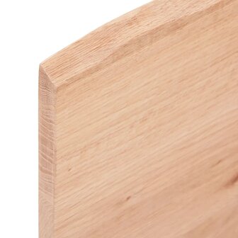 Wastafelblad 40x60x2 behandeld massief hout lichtbruin 5