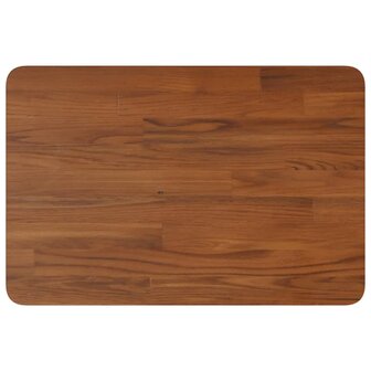 Wastafelblad 60x40x2,5cm behandeld massief hout donkerbruin 2