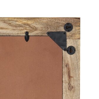 Badkamerspiegel 50x70x2,5 cm massief mangohout en glas 8