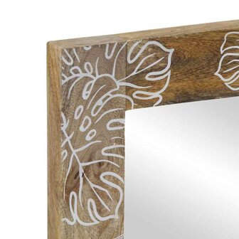 Badkamerspiegel 50x3x70 cm massief mangohout 5