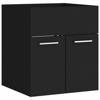 Wastafelkast 41x38,5x46 cm bewerkt hout zwart 2