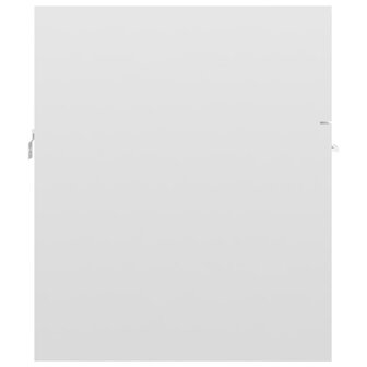 Wastafelkast 41x38,5x46 cm bewerkt hout hoogglans wit 4