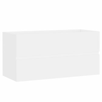 Wastafelkast 90x38,5x45 cm bewerkt hout wit 2