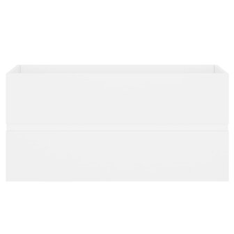 Wastafelkast 90x38,5x45 cm bewerkt hout wit 5