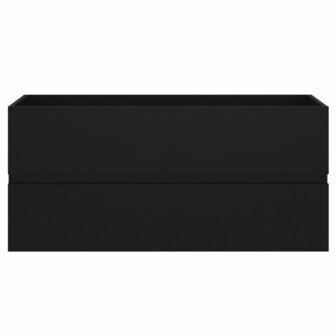Wastafelkast 100x38,5x45 cm bewerkt hout zwart 5
