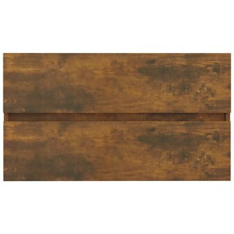 Wastafelkast 80x38,5x45 cm bewerkt hout gerookt eikenkleurig 7