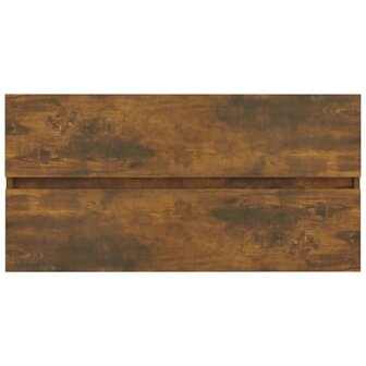 Wastafelkast 90x38,5x45 cm bewerkt hout gerookt eikenkleurig 7