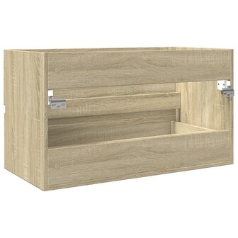 Wastafelkast 80x38,5x45 cm spaanplaat sonoma eikenkleurig 6