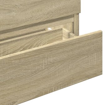 Wastafelkast 80x38,5x45 cm spaanplaat sonoma eikenkleurig 8