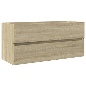 Wastafelkast 100x38,5x45 cm bewerkt hout sonoma eikenkleurig 2
