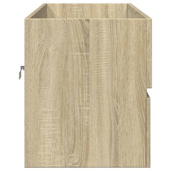 Wastafelkast 100x38,5x45 cm bewerkt hout sonoma eikenkleurig 5