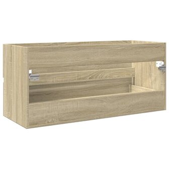 Wastafelkast 100x38,5x45 cm bewerkt hout sonoma eikenkleurig 6