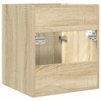 Wastafelkast 41x38,5x46 cm bewerkt hout sonoma eikenkleurig 6